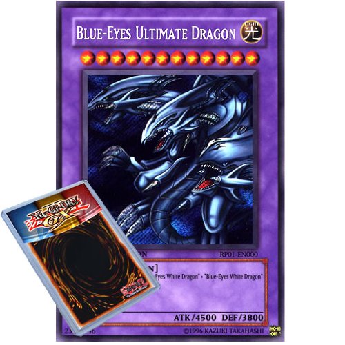 Childrens Toyshop  Toys : Yu-Gi-Oh : RP01-EN000 Unlimited Ed Blue-Eyes Ultimate Dragon Secret Rare Card - ( Retro Pack 1 YuGiOh Single Card )