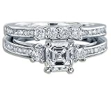 1.65 CT F/VS1 ASSCHER DIAMOND ENGAGEMENT RING 18K