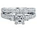 2.25 CT DIAMOND 18K WHITE GOLD ENGAGEMENT RING E VS1