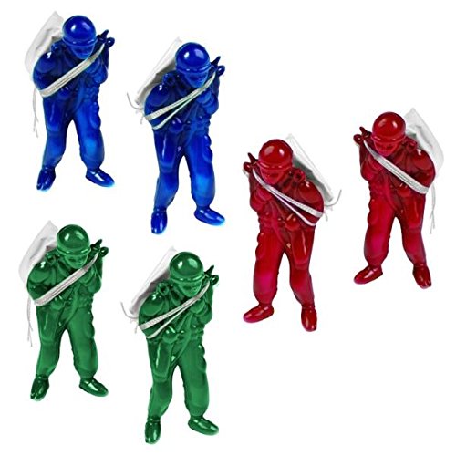 Amscan Fun-Filled Paratroopers Toy (Pack Of 6), Multicolor, 3 7/8" x 1 1/4" x 7/8"/Large