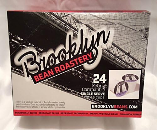 Brooklyn Bean Roastery Coffee, Brooklyn Bridge Blend, Single Serve Cup for Keurig K-Cup Brewers, 24-Count