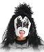Rubie's Costume Co Men's Kiss The Demon Adult Half Mask