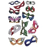Dozen Assorted Sequin Masks