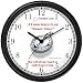 Habit 1 - A Conscience is a Compass (English Text) - Wall Clock from THE 7 HABITS - CLOCK COLLECTION by WatchBuddy Timepieces (Black Frame)