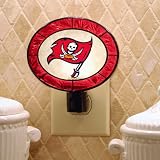 Pack of 3 NFL Tampa Bay Buccaneers Football Stained Glass Night Lights