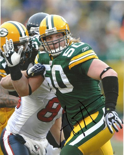 AJ HAWK,GREEN BAY PACKERS,OHIO STATE,BUCKEYE,FOOTBALL,SIGNED,AUTOGRAPHED 8X10,PHOTO,COA WITH PROOF,PIC