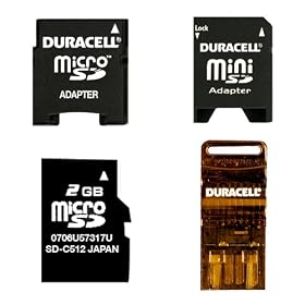 Duracell 2GB Micro SD Memory Card with Universal Adapter by Duracell