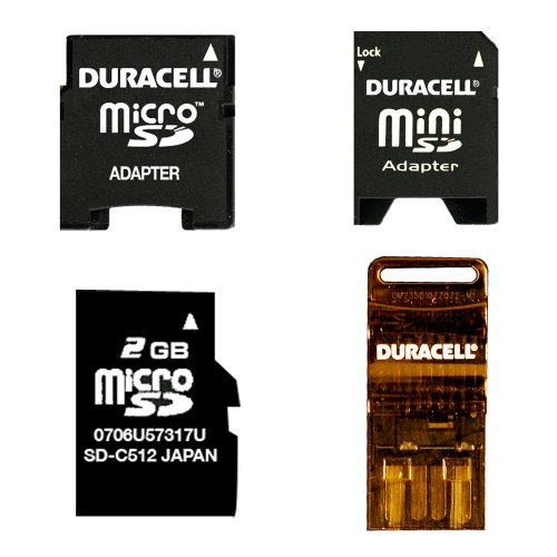 Duracell 2GB Micro SD Memory Card with Universal Adapter