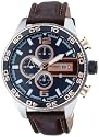 Fossil Herren-Armbanduhr Sport Leder braun CH2559