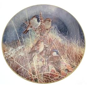 c1994 Compton and Woodhouse Sparrows Frosty Mornings David Feather Limited Edition 15000 plates only CP1922
