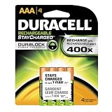 Duracell Rechargeables StayCharged AAA Batteries, 4-Count