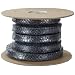 Palmetto Style 5080 Flexible Graphite Compression Packing Seal, Carbon Corners, Shiny Gray