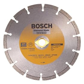Bosch DB741 Premium Plus 7-Inch Dry or Wet Cutting Segmented Diamond Saw Blade for... by Bosch
