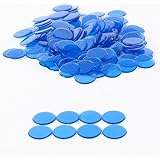 Bingo Plastic Non-Magnetic Chips - Blue - 200 chips