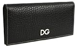 Dolce & Gabbana Black Pebbled Leather Checkbook Wallet BP0951-A1505-80999