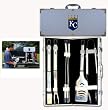Kansas City Royals 8pc. BBQ Set w/Case - MLB Baseball Fan Shop Accessories