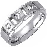 Hierarchy Mens Diamond Wedding Band