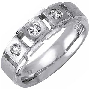 Hierarchy Mens Diamond Wedding Band