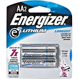 Energizer L91BP-2 AA Lithium e2 Batteries (2-Pack)
