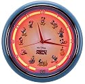 Walt Disney Mickey Mouse & Friends Neon Wall Clock