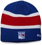 NHL Men's Center Ice Official Team Player Knit Hat (New York Rangers, One Size Fits All)