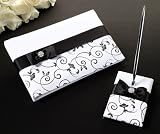 Black & White Guest Book with Pen Set