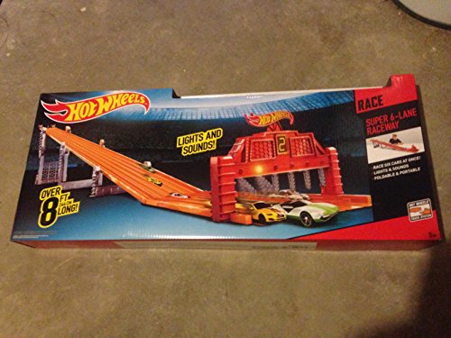 hot wheels 6 lane race track