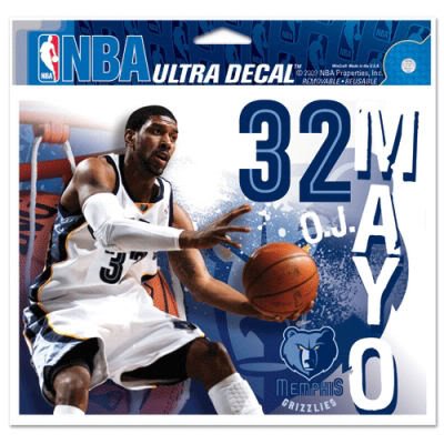 O.J. Mayo - Memphis Grizzlies 5x6 Cling Decal