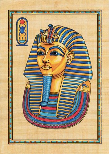 Childrens Toyshop  Toys : KSG - Gold Mask Of Tutankhamen Papyrus Painting