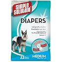 Simple Solution Disposable Diapers, Medium, 12-Count