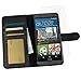 HTC One M9 Case, BUDDIBOX [Wallet Case] Premium PU Leather Wallet Case with [Kickstand] Card Holder and ID Slot for HTC One M9, (Black)