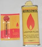 RONSON LIGHTER FLUID 133ML + free RONSON FLINTS 9 PACK Kitchen & Housewares
