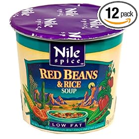 Nile Spice Red Beans & Rice Soup, Low Fat, 1.8-Ounce Cups (Pack of 12)