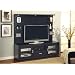 Contemporary Black Finish Plasma TV Entertainment Center