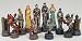 DELUXE MEDIEVAL TIMES CHESS SET - KINGS, QUEENS, KNIGHTS, BISHOPS, & CASTLES - COLLECTORS EDITION