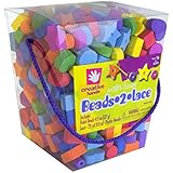 Creative Hands by Fibre-Craft - Foam Beads 2-Lace Kit - Arts and Crafts - No Scissors or Glue Required - For Ages 3 and Up