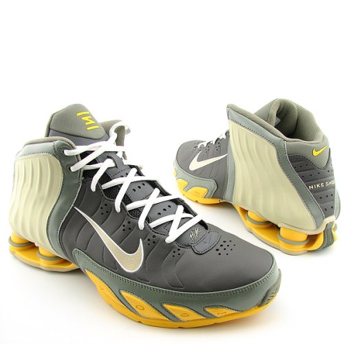 Nike Basketball Shoes-NIKE Shox Lethal ID Basketball Green Yellow Mens-Mens Nike Basketball Shoes-Mens Basketball Shoes