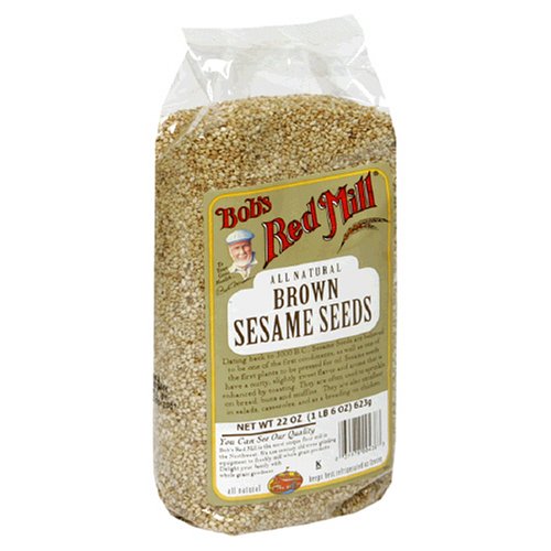 Bob's Red Mill Natural Brown Sesame Seeds, 22-Ounce Bags (Pack of 8)