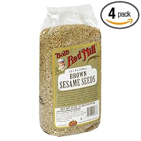 Bob's Red Mill Natural Brown Sesame Seeds, 16-Ounce Packages (Pack of 4)