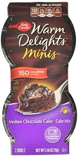 Betty Crocker Warm Delight Minis - Molten Chocolate Cake, 2.46 oz, 9 Pack