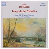 Duparc henri int�grale des melodies