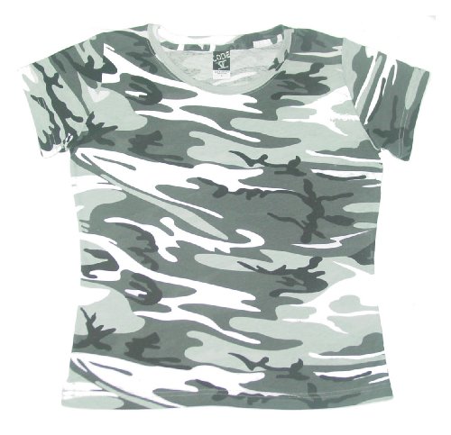 Ladies' Fine Cotton Jersey Camouflage T-Shirt