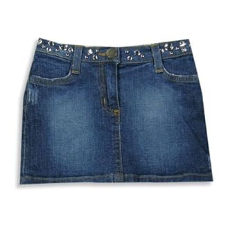 Ave Blu - Girls Denim Jean Skirt, Blue