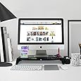[Storage Space] Monitor Laptop Stand , Eutuxia&reg;[Black] [Plastic] Slim Universal Monitor Laptop Multimedia Stand with Desk Organizer-[Type C]