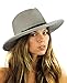 NYFASHION101 Teardrop Dent Braided Trim Casual Panama Fedora Sun Hat