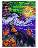 Batty Halloween Art Poster Print by Blonde Blythe, 11x14