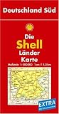 Shell L&auml;nderkarte - Deutschland S&uuml;d 1 : 500 000: Mit Kennzeichnung von Sehensw&uuml;rdigkeiten, landschaftlich sch&ouml;nen Strecken sowie Natur- und .. - + Ortsverzeichnis: Mit Ortsverzeichnis - Shell System Kartografie
