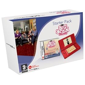 Nintendo DS Lite Red Console with Big Brain Academy (Nintendo DS)