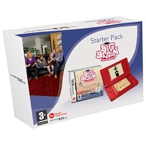 Nintendo DS Lite Red Console with Big Brain Academy (Nintendo DS)