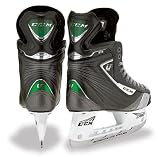 CCM U + Crazy Light Green Ice Skates [JUNIOR]